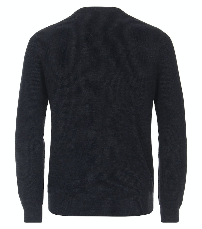 Round Neck Jumper - Night Blue