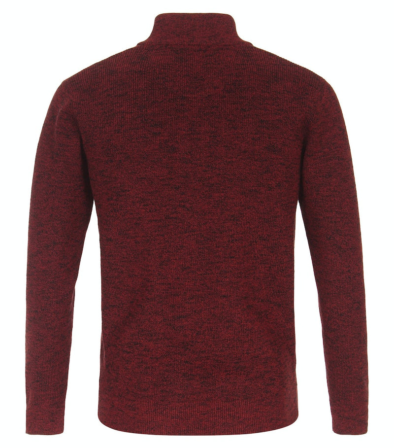 Plain Troyer Zip Jumper - Syrah