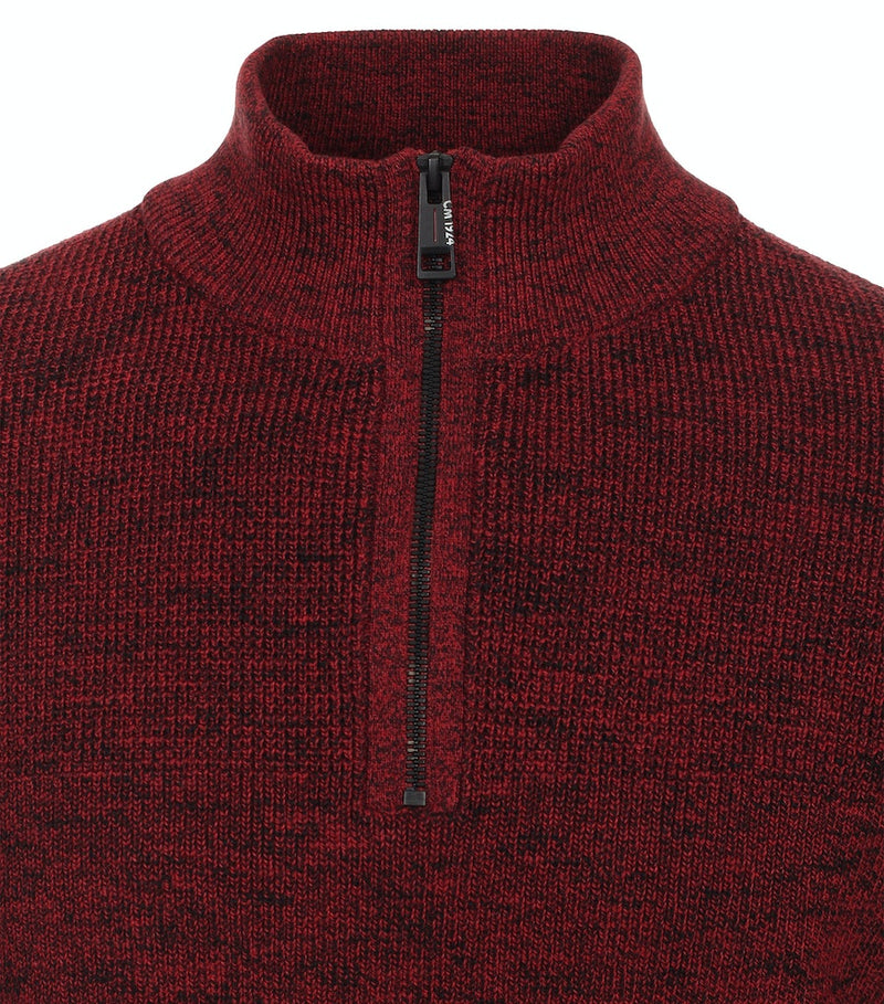 Plain Troyer Zip Jumper - Syrah