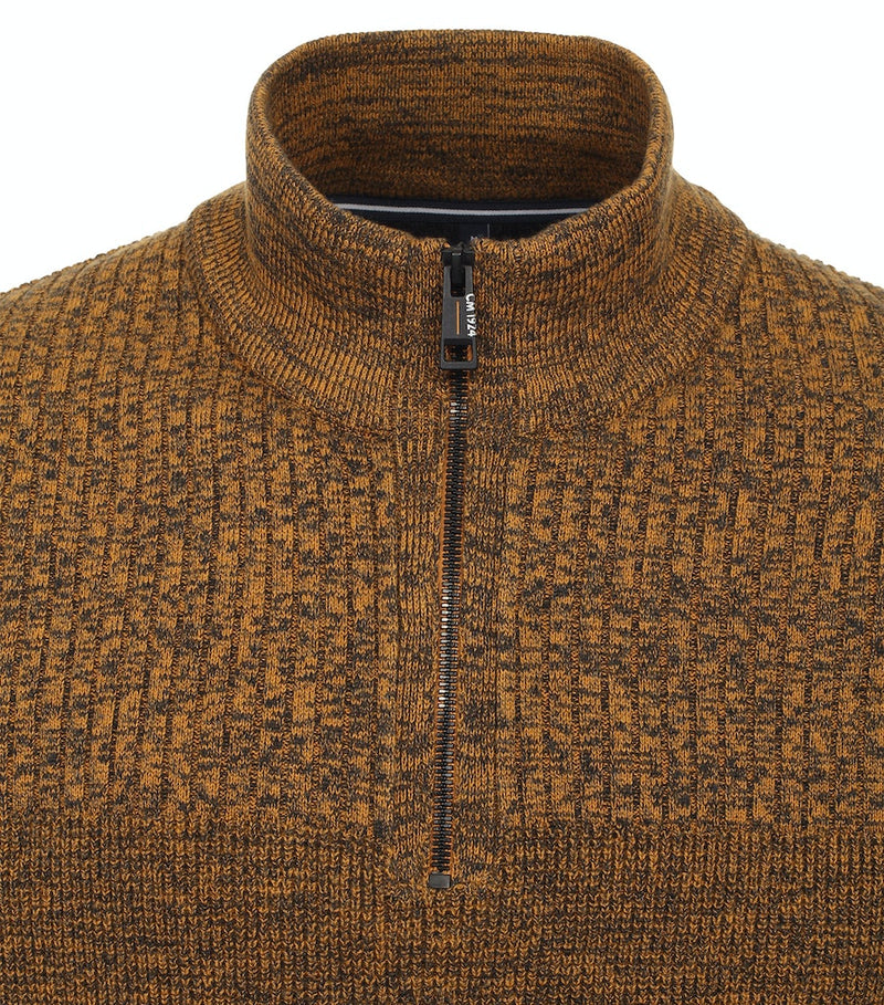 Troyer Zip Jumper - Buckthorn Brown