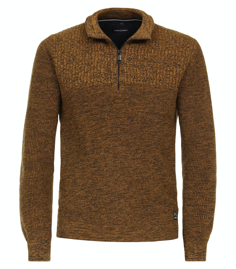 Troyer Zip Jumper - Buckthorn Brown