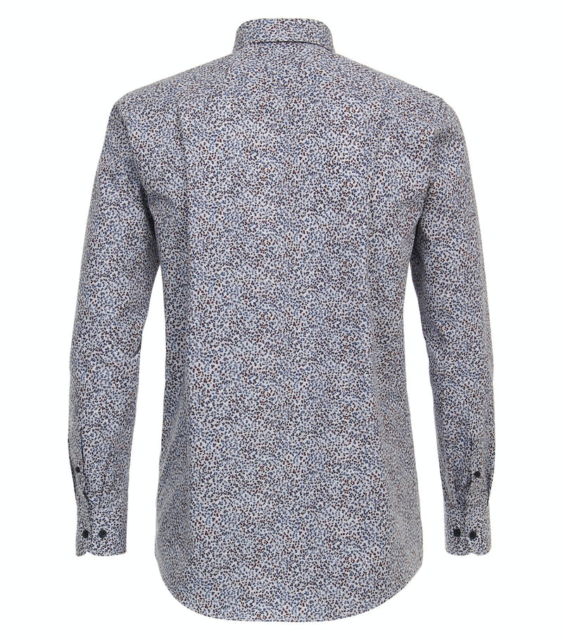 Print Casual Fit Shirt - Light Blue