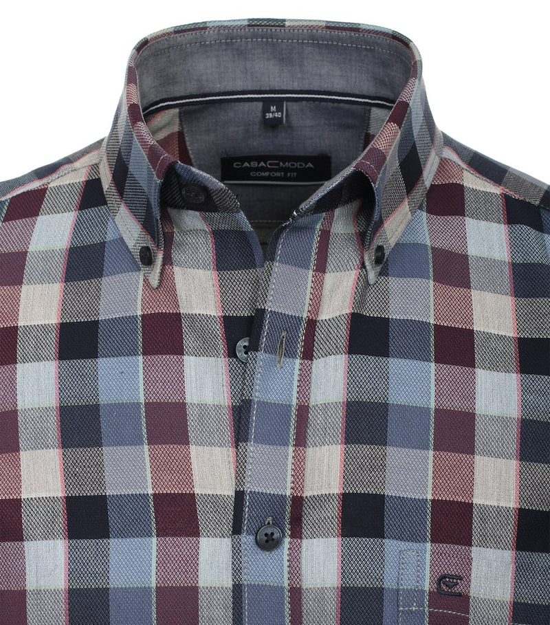 Check Comfort Fit Shirt - Red