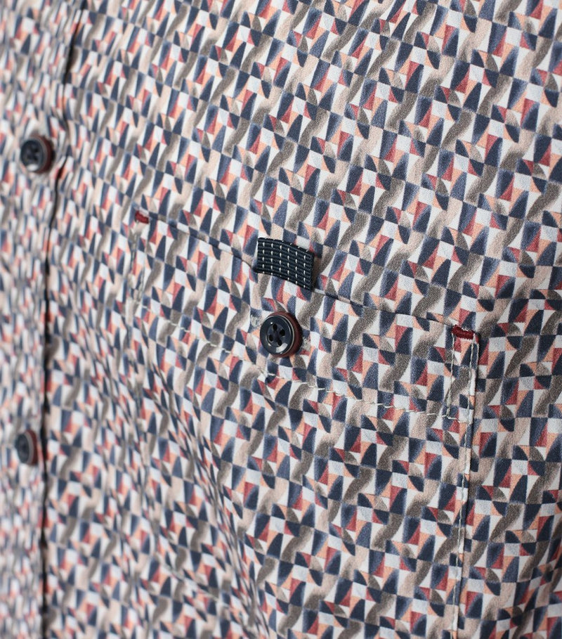 Print Casual Fit Shirt - Antracite