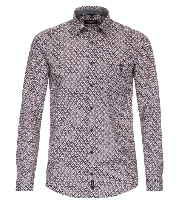 Print Casual Fit Shirt - Antracite