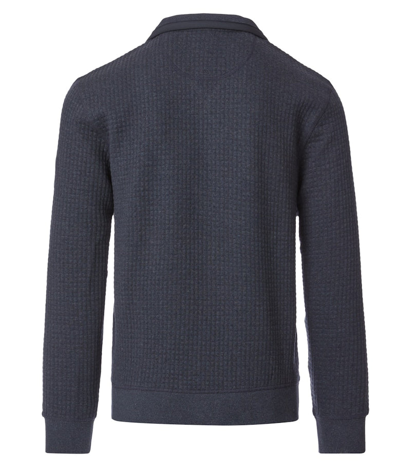 Plain Troyer Sweatshirt - Night Blue