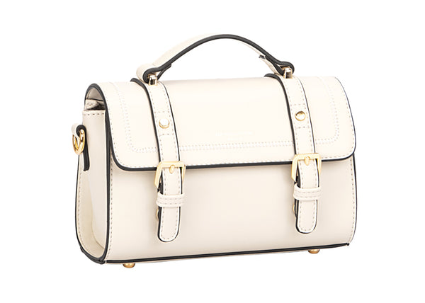 Small Grab Satchel - Creamy White