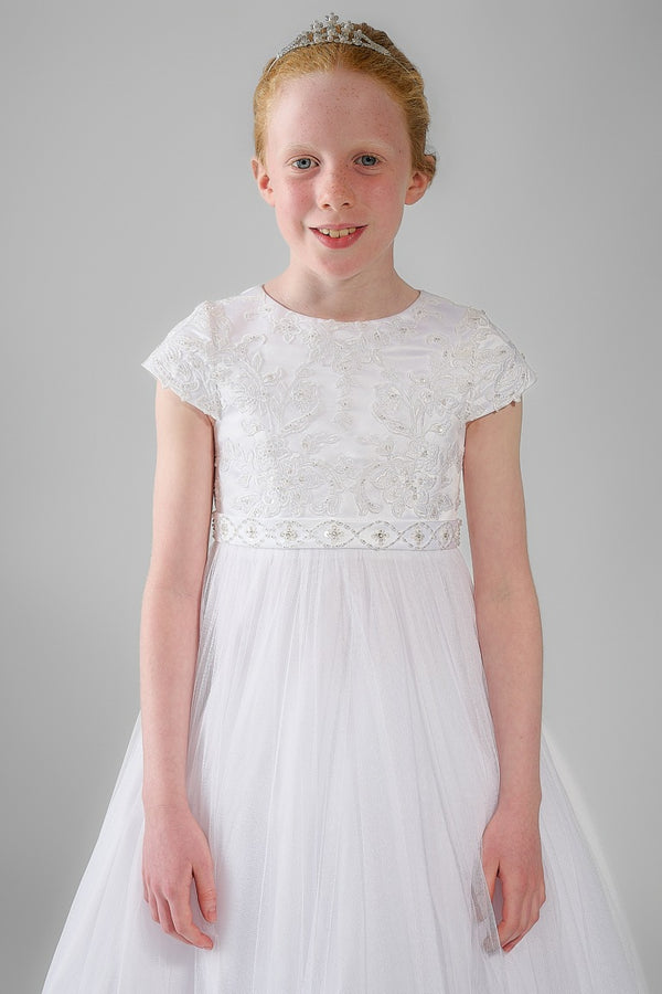 Treasa Communion Dress - White