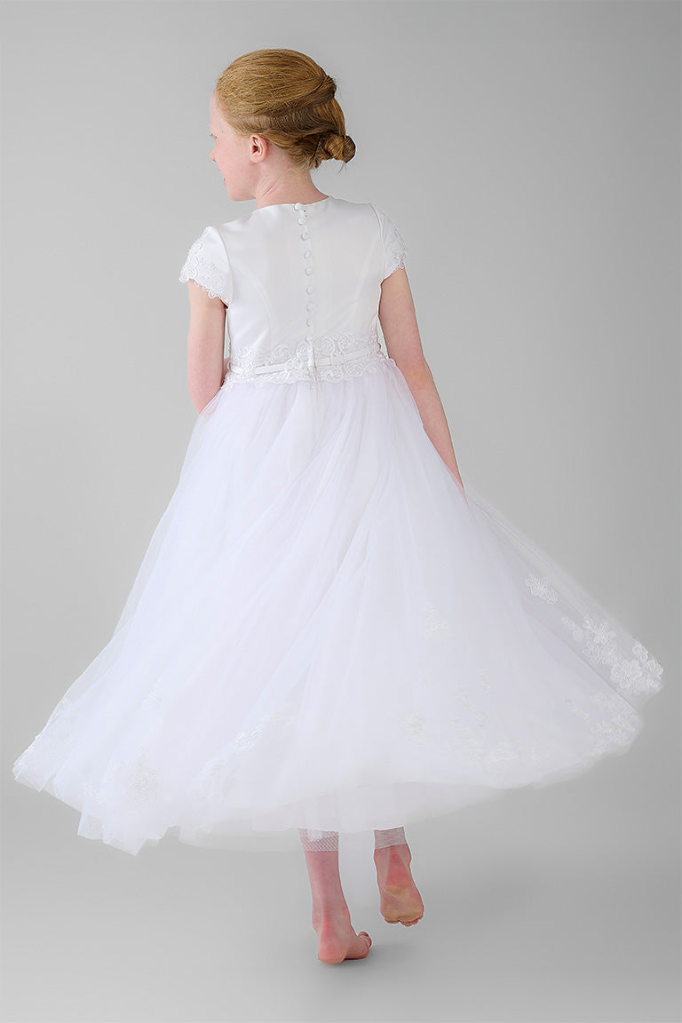 Nainsi Communion Dress - White