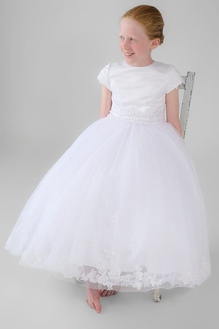 Nainsi Communion Dress - White