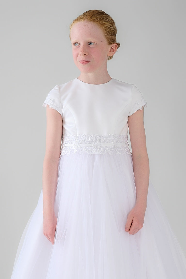 Nainsi Communion Dress - White