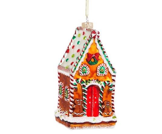 Gingerbread House Shaped Bauble