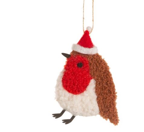 Festive Robin Hanging Decoration