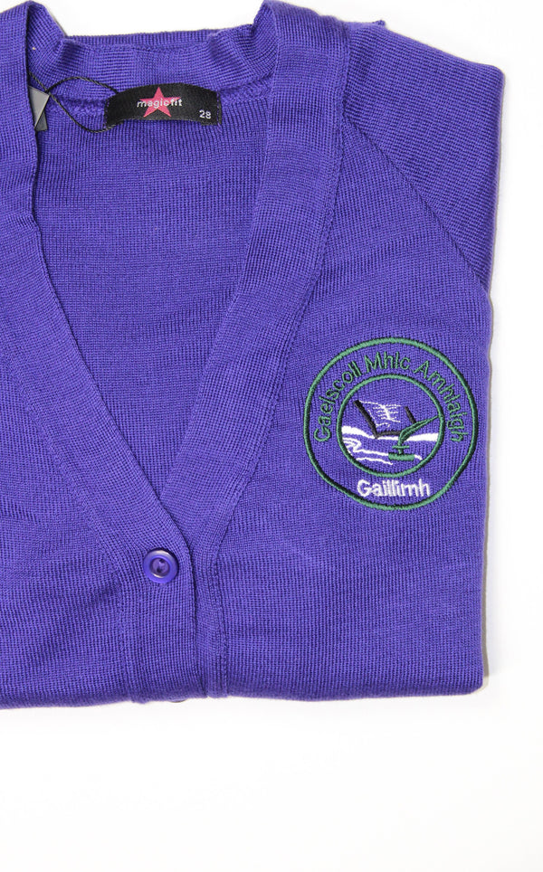 Cot/Acr Cardigan - Purple