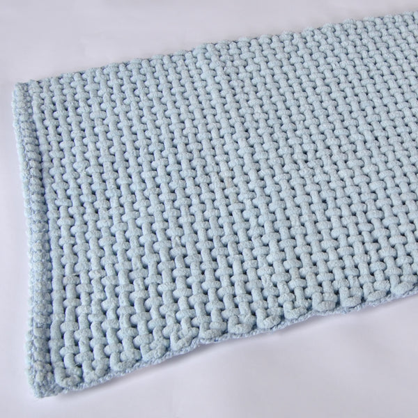 Chenille Bath Mat - Blue