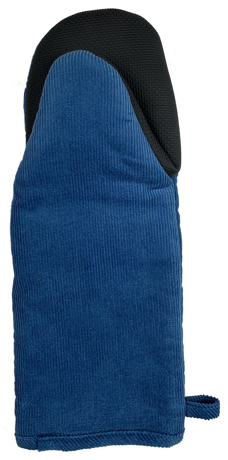 Cotton Corduroy Oven Mitt Blue