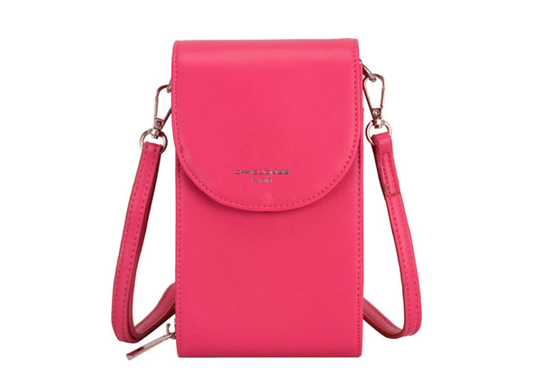 Phone Bag - Dark Rose Red