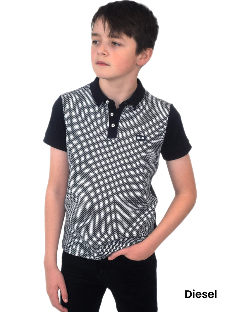 Macy Birdseye Polo - Navy