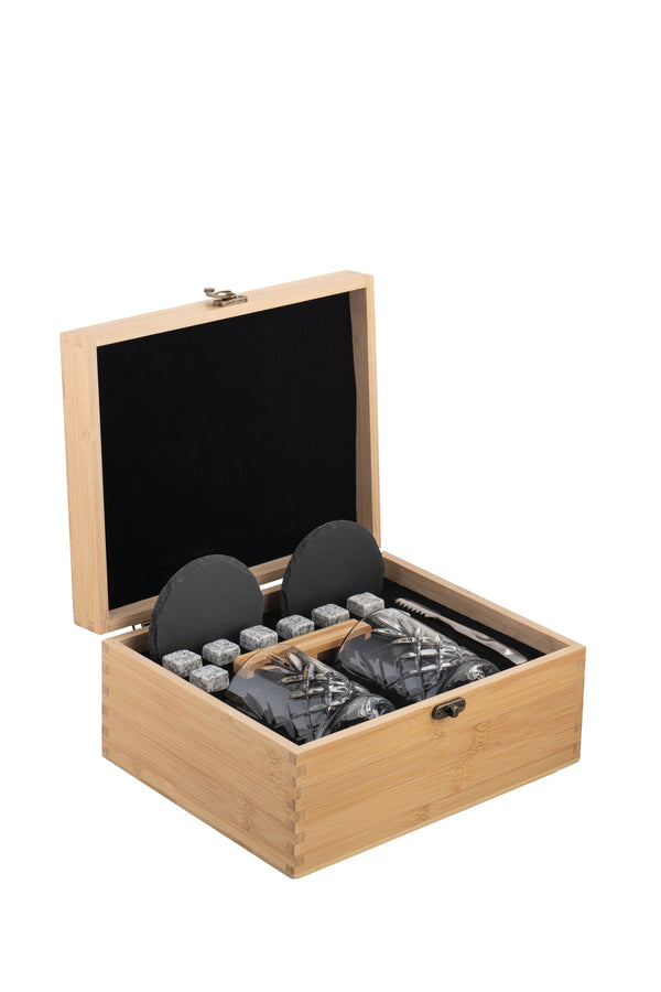 Renmore Whiskey Set - Bamboo Box