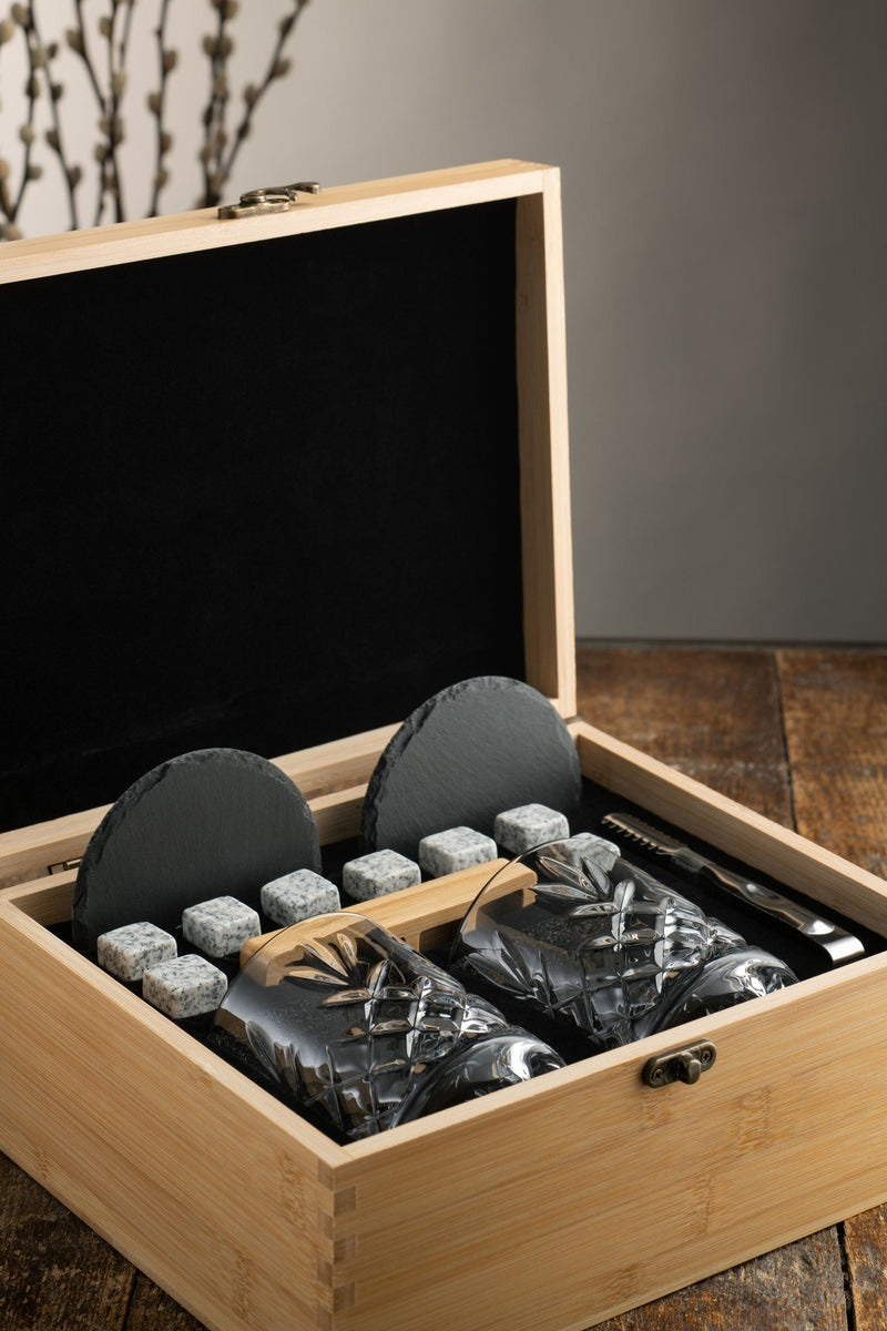 Renmore Whiskey Set - Bamboo Box