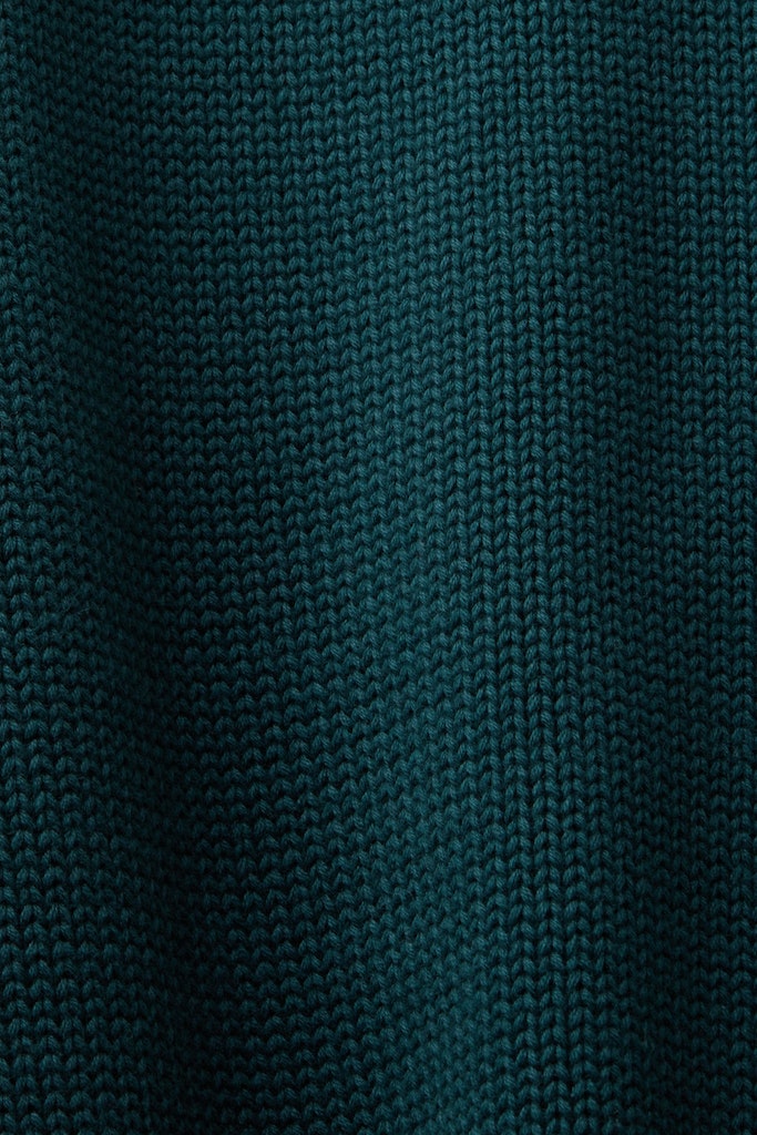 High Neck Jumper - Emerald Green