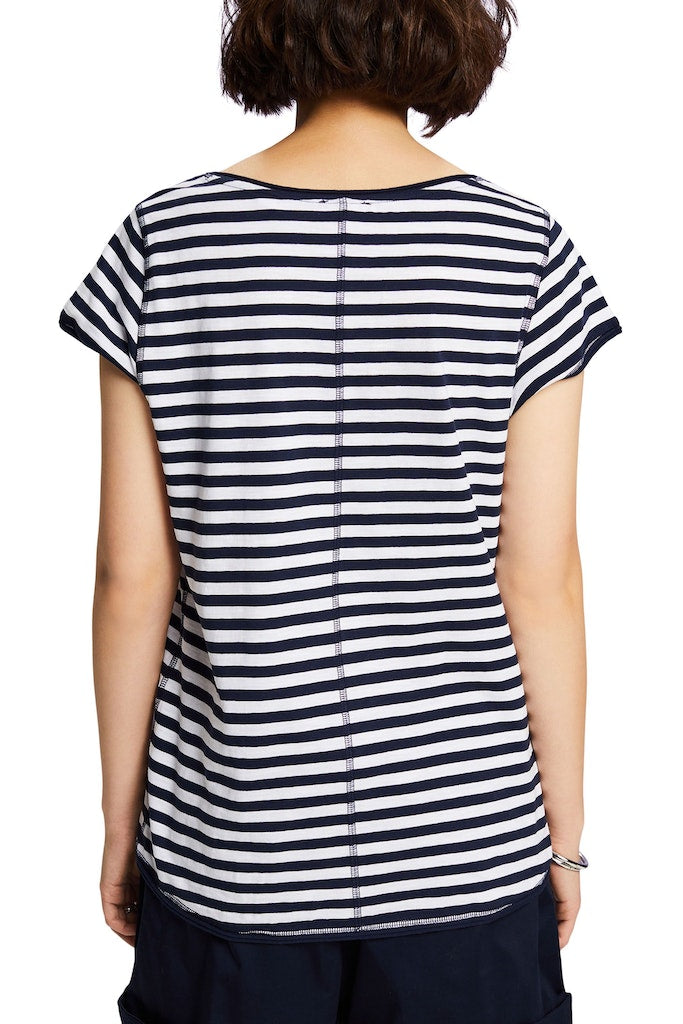 Casual Stripe T-Shirt - Navy