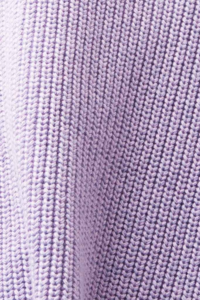 Casual Structured Cardigan - Lavender