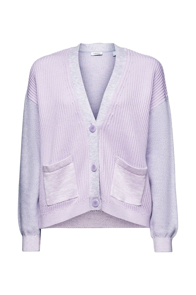 Casual Structured Cardigan - Lavender