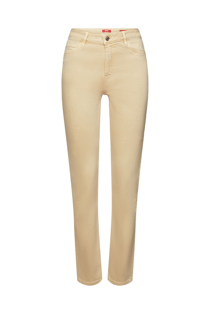 Casual Mid Rise Slim Trouser - Sand