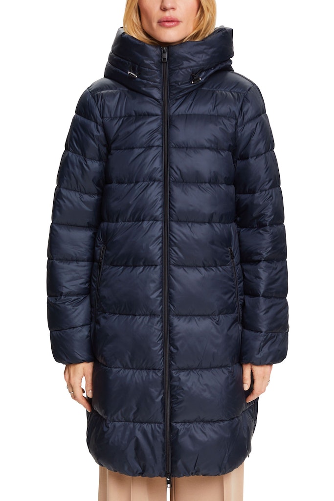 Casual Puffer Coat - Navy