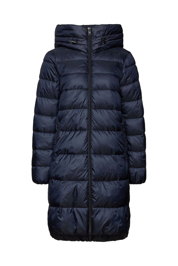 Casual Puffer Coat - Navy