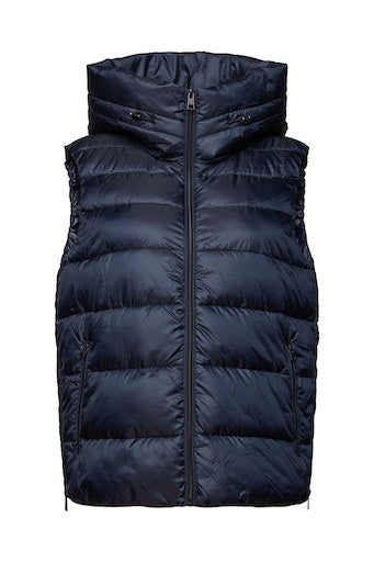 Casual Hooded Gilet - Navy