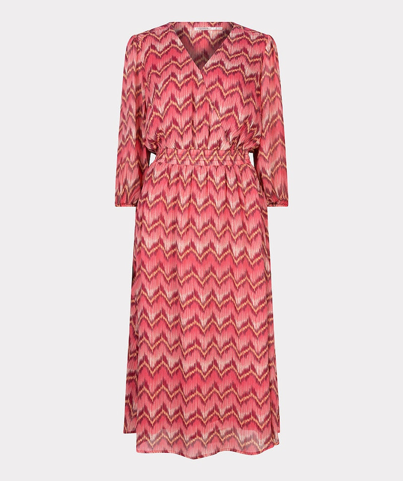 ZigZag Print Dress - Print