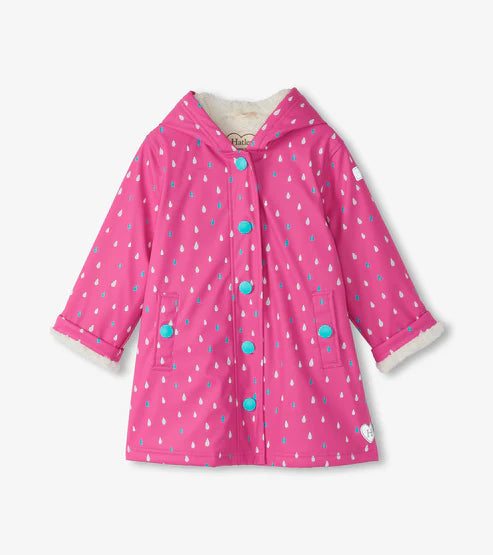 Hatley ColourChanging Sherpa Line Jacket - Tiny Dots