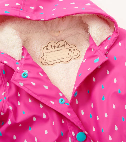 Hatley ColourChanging Sherpa Line Jacket - Tiny Dots