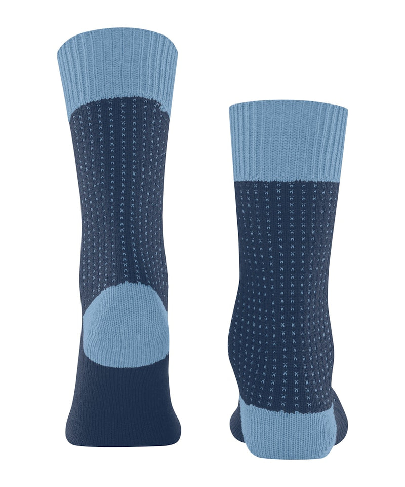 Expanded Shadow 2 Tone Sock - Royal Blue