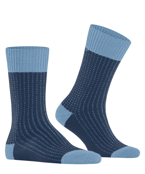 Expanded Shadow 2 Tone Sock - Royal Blue