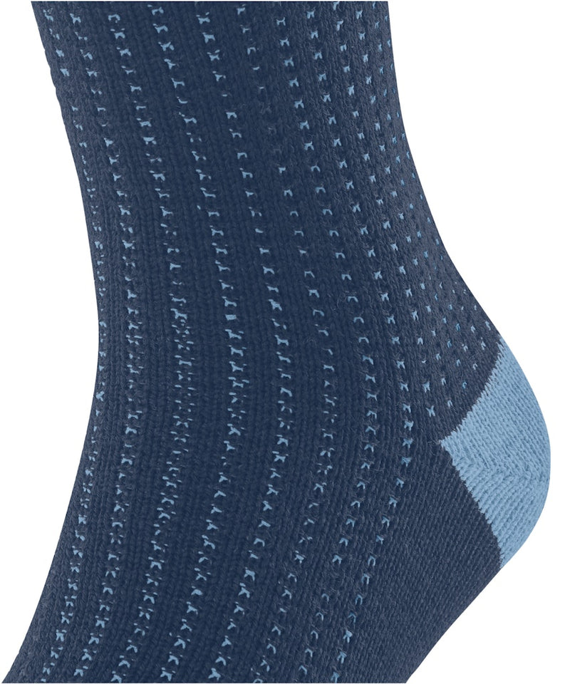 Expanded Shadow 2 Tone Sock - Royal Blue