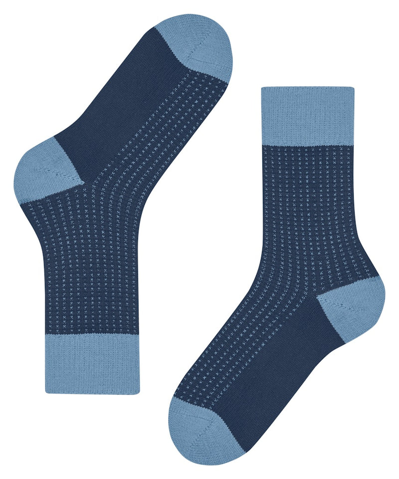 Expanded Shadow 2 Tone Sock - Royal Blue