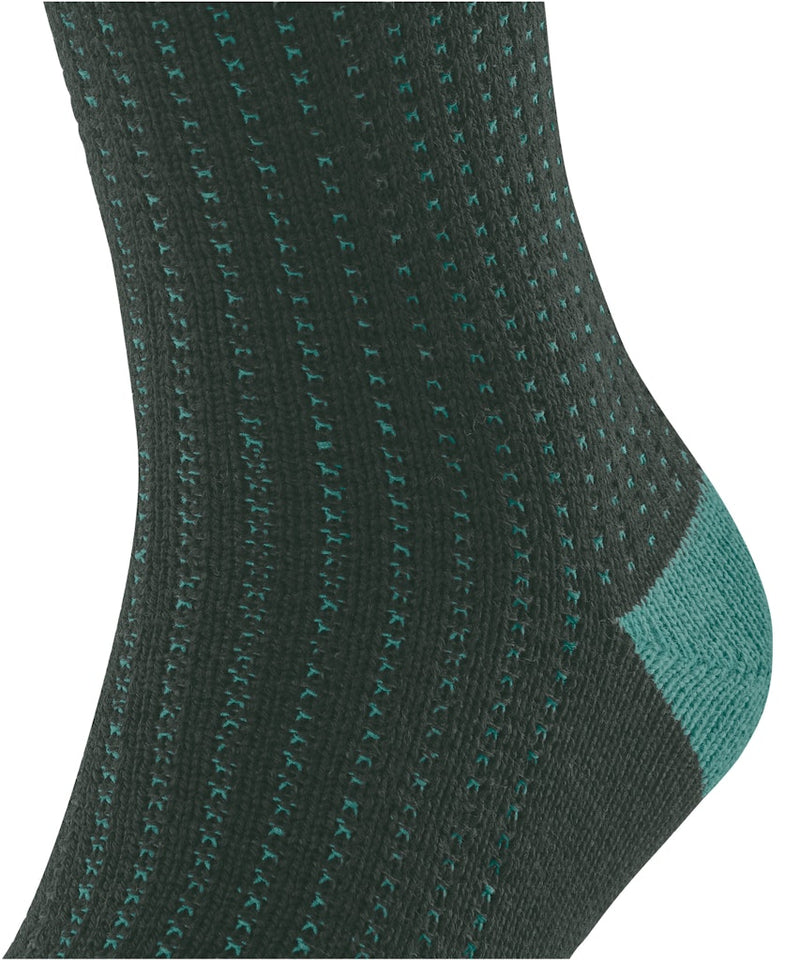 Expanded Shadow 2 Tone Sock - Forest