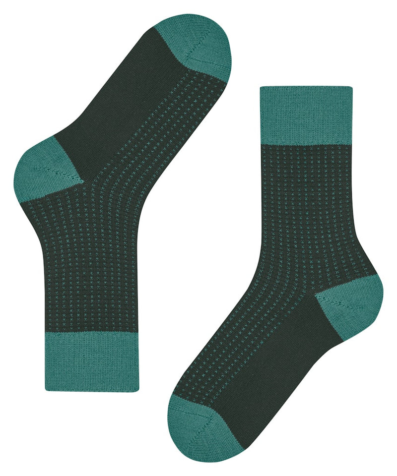 Expanded Shadow 2 Tone Sock - Forest