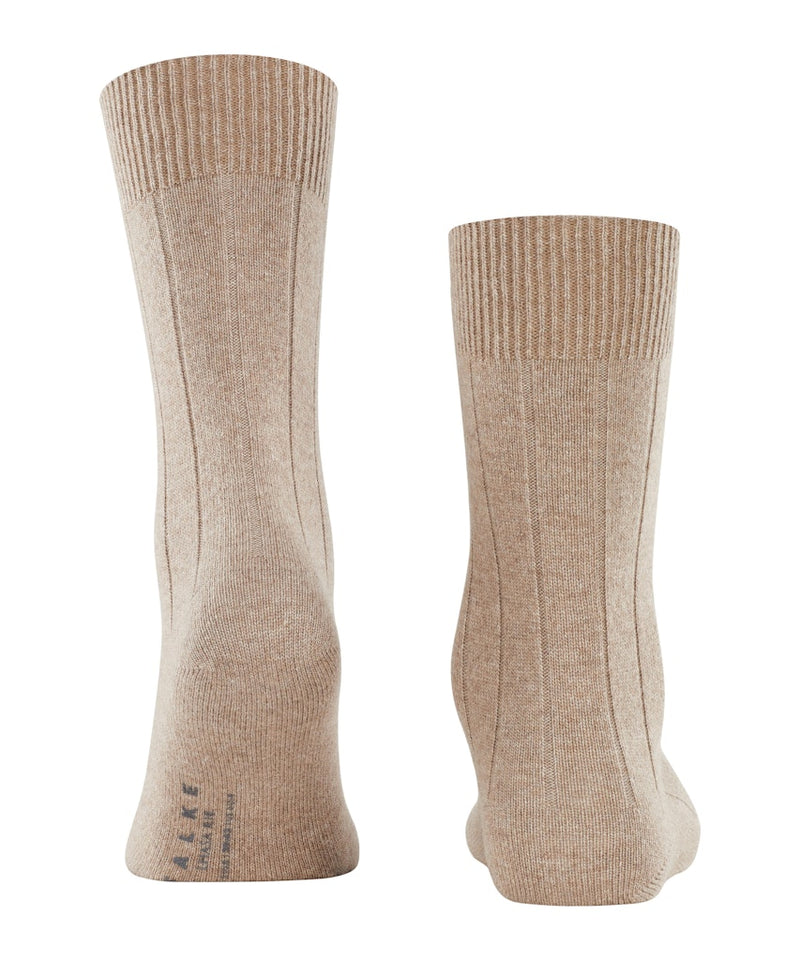 Lhasa Ribbed Sock - Nutmeg Melange