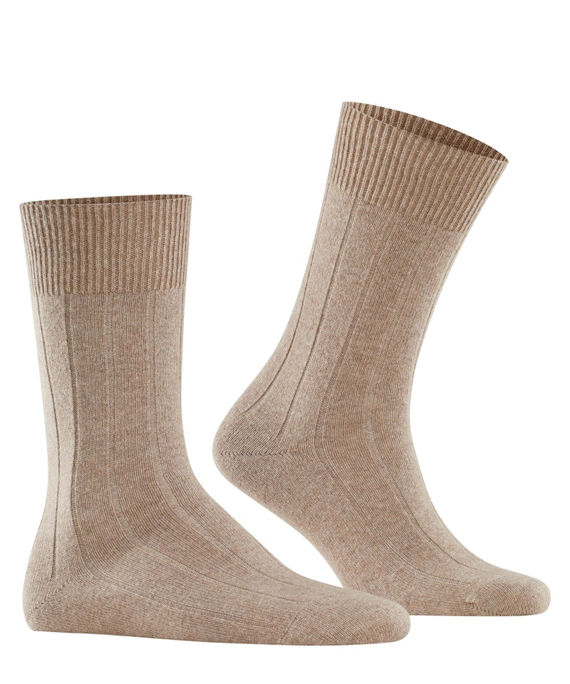 Lhasa Ribbed Sock - Nutmeg Melange