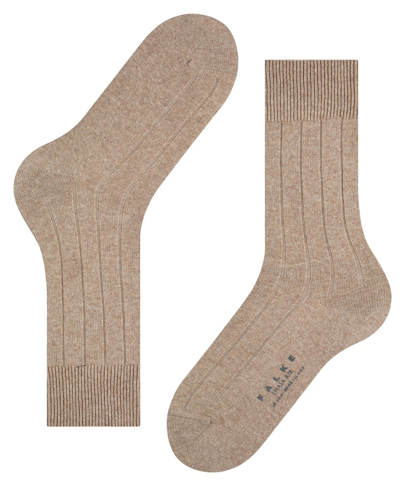 Lhasa Ribbed Sock - Nutmeg Melange