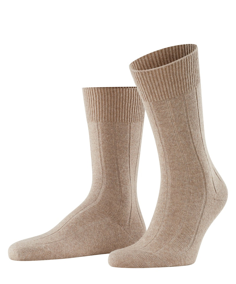 Lhasa Ribbed Sock - Nutmeg Melange