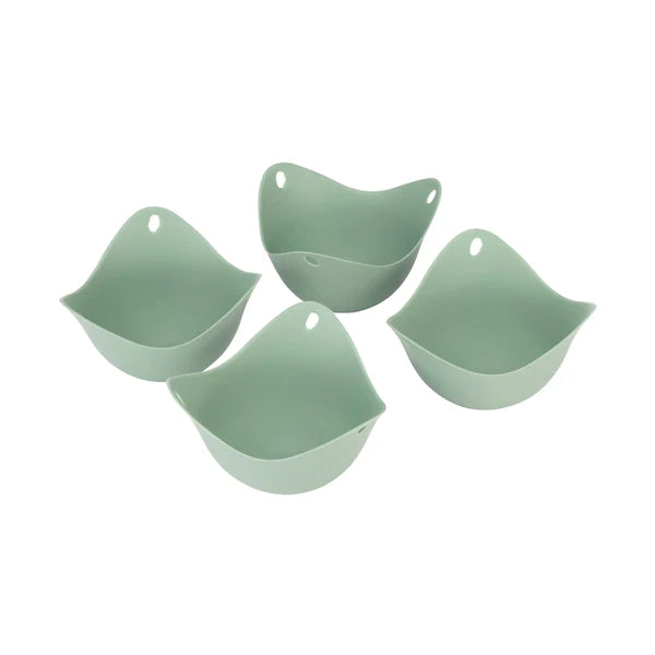 Twist 4 Pack Silicone Egg Poacher - Assorted Colours