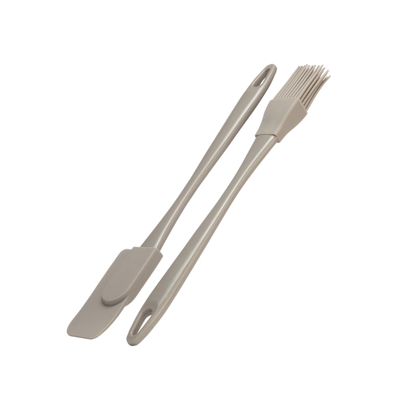 Twist Mini Pastry Brush & Jar Scraper Set - Grey