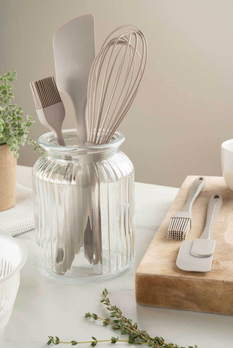 Twist Mini Pastry Brush & Jar Scraper Set - Grey