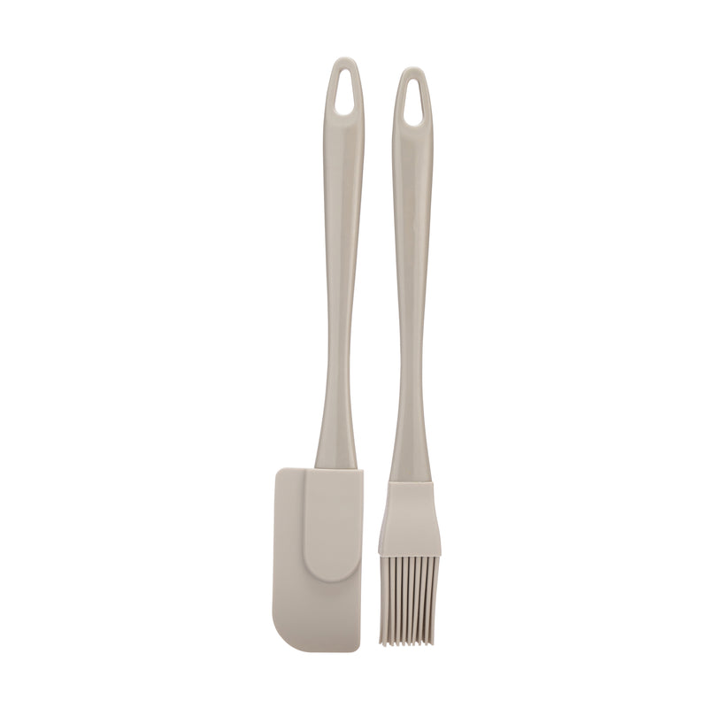 Twist Mini Pastry Brush & Jar Scraper Set - Grey