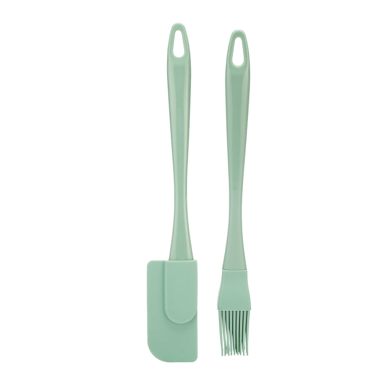 Twist Mini Pastry Brush & Jar Scraper Set - Mint